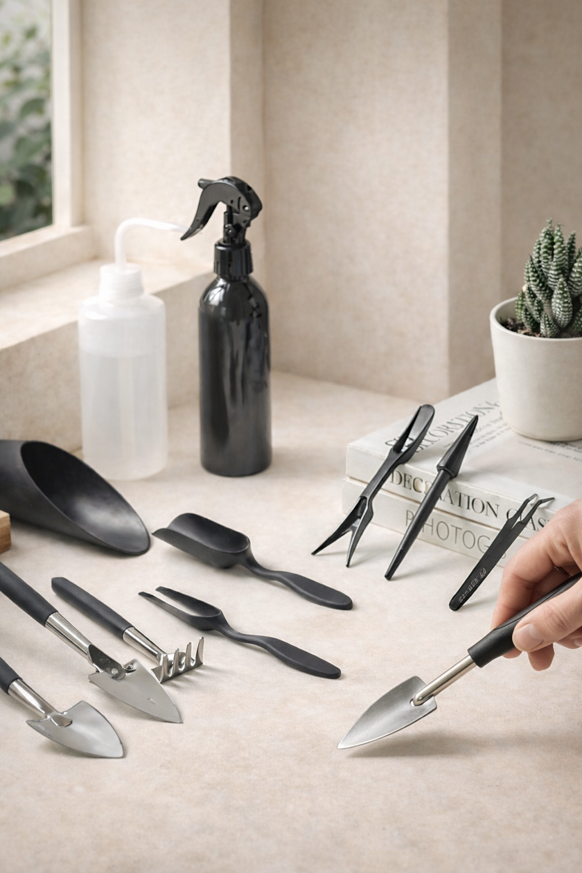 Kit de Herramientas para Suculentas y Jardinería Miniatura