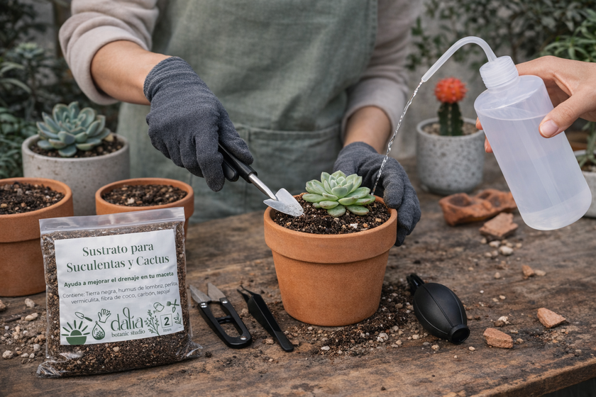 Kit de Herramientas para Suculentas y Jardinería Miniatura