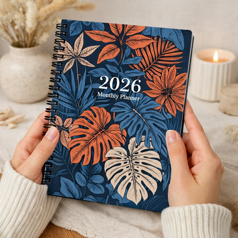 Notebook Tropical - Planner Mensual 2026