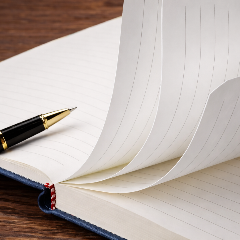 Notebook Vintage de Piel PU con Cubierta Suave y Separador