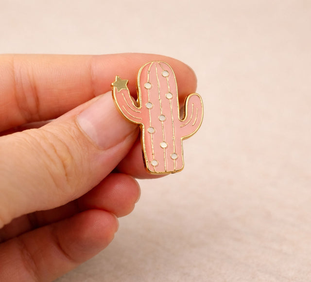 Pin 2D Cactus Rosa