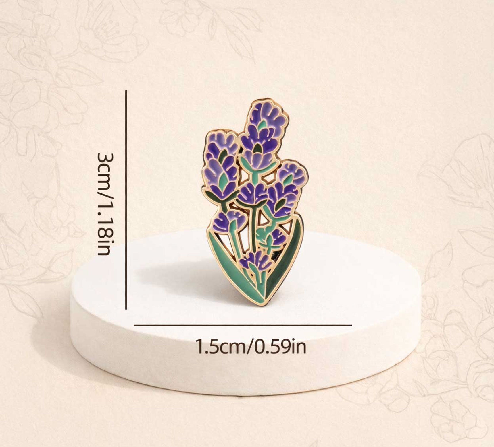 Pin 2D de Lavanda