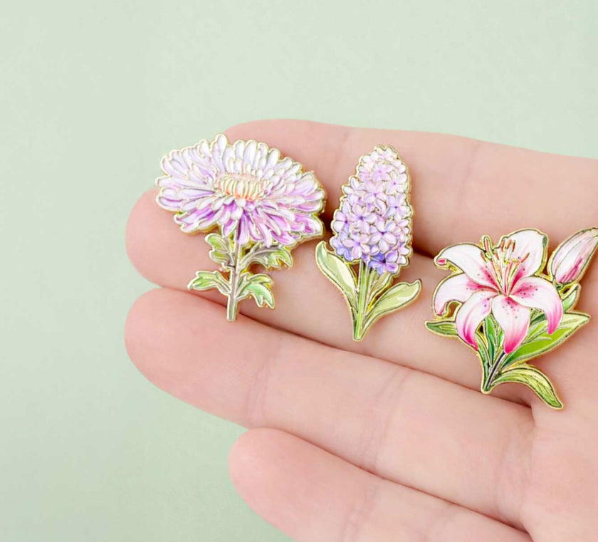 Set de Pines Florales